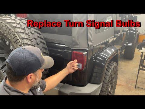How to Replace Rear Turn Signal Bulbs on a 1997-2023 Jeep Wrangler (Tail Lamp Removal) (Trim: Sahara)