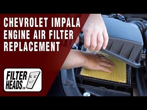 How to Replace Engine Air Filter 2018 Chevrolet Impala L4 2.5L | TA46279, AF3174