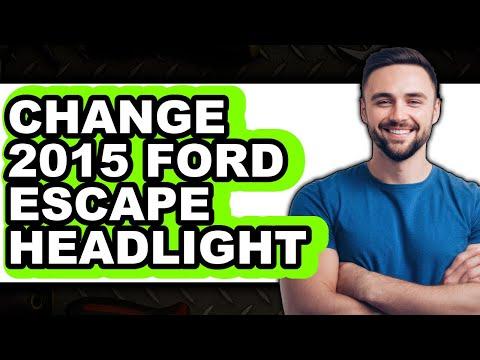 How to Change 2015 Ford Escape Headlight (Only Way)