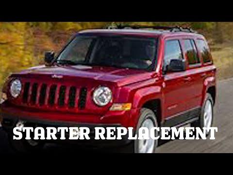 2016 jeep, patriot, starter removal