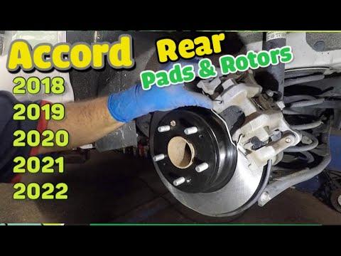 How to Replace Rear Brake Pads and Rotors on a 2018-2025 Honda Accord
