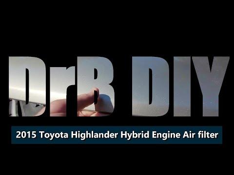 2015 Toyota Highlander Engine Air Filter change