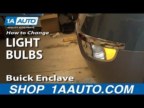 How To Change Bulbs on Headlights, Fog Lights, Turn Signals 08-14 Buick Enclave
