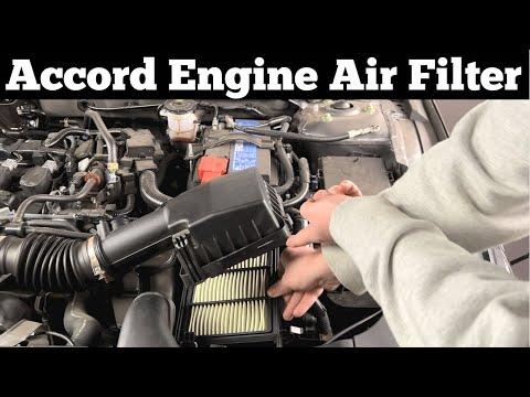 2018 - 2022 Honda Accord Engine Air Filter - How to Change Remove Replace 1.5L Motor Air Filter