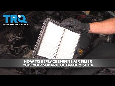 How to Replace the Engine Air Filter on a 2005-2019 Subaru Outback (Engine: Flat 4 2.5L)