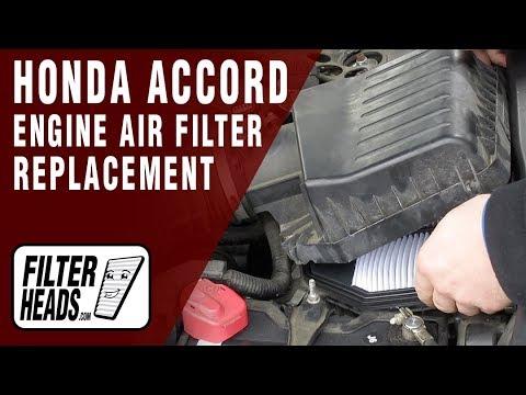 How to Replace Engine Air Filter 2008 Honda Accord L4 2.4L | TA36309, AF4044