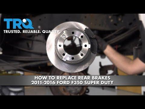 How To Replace Rear Brakes 2011-2016 Ford F350 Super Duty