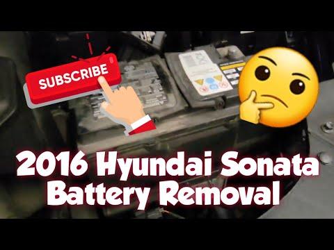 How to: Remove Battery 2016 Hyundai Sonata