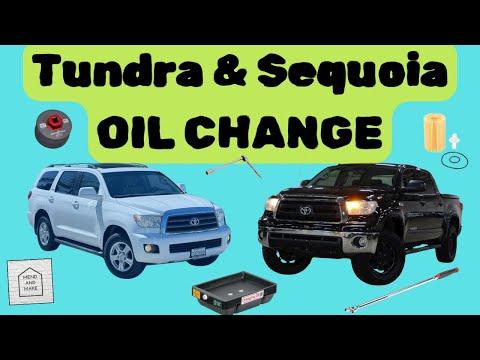 How to change OIL and Oil Filter in a Toyota Tundra and Sequoia 2007-2019 and 2008-2019