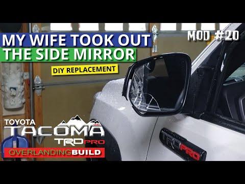 3rd Gen 2016-2021 Toyota Tacoma TRD Pro Side Mirror Replacement DIY Installation Guide, Mod #20