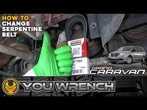 How to Change Serpentine Belt - Dodge Grand Caravan (3.6 V6 2011-2021) - YOU WRENCH