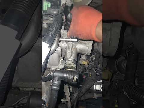 Replacing thermostat On a Mazda cx-9 #automobile #Mazda #carporn #viralvideos