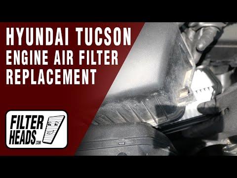 Engine Air Filter Replacement 2015 Hyundai Tucson L4 2.4L
