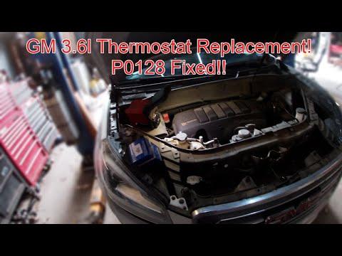 2013-2017 GM 3.6l Thermostat Replacement; 2016 GMC Acadia P0128