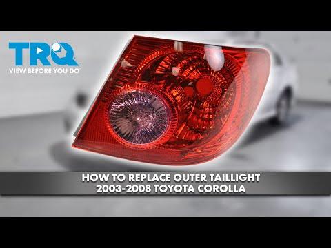 How to Replace Outer Taillight 2003-2008 Toyota Corolla
