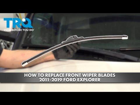 How to Replace Front Windshield Wiper Blades on a 2011 Ford Explorer