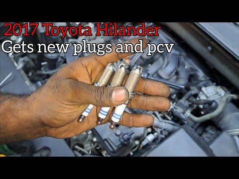 2017-2019 Toyota Highlander spark plugs and pcv replacement