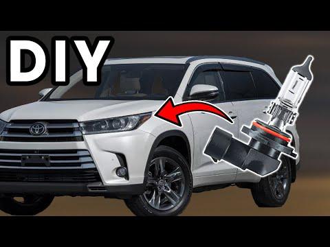 DIY 2017-2019 Toyota Highlander Headlight Bulb Replacement | How To Replace Toyota Highlander Bulb