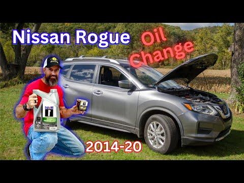 How to change engine oil on a 2014-2020 Nissan Rouge. (step by step)