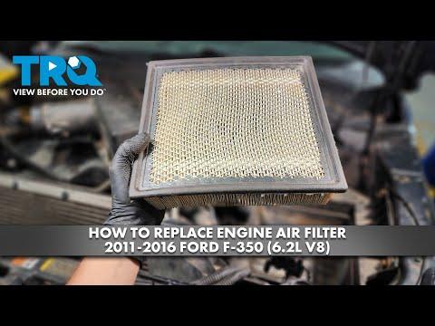 How to Replace the Engine Air Filter on a 2008-2016 Ford F-350 Super Duty (Engine: V8 6.2L)