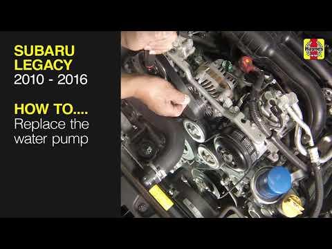 How to Replace the Water Pump on a 2015-2019 Subaru Legacy (FB25) (Engine: Flat 4 2.5L)