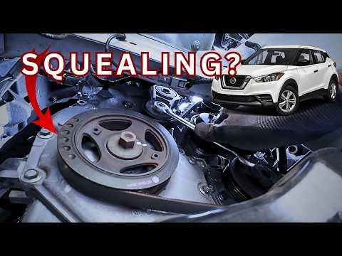 Nissan Kicks Serpentine Belt Replacement | Squealing Fixed