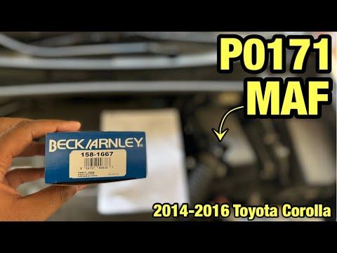 HOW TO CHANGE YOUR MASS AIR FLOW SENSOR IN YOUR 2014-2016 TOYOTA COROLLA | P0171 CODE |