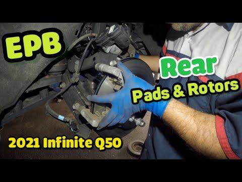 Replaced rear brake pads and rotors on Infiniti QX50 2019 2020  2021  2022  2023