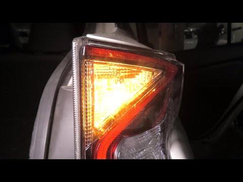 Toyota Prius (2016-2022): How To Replace Rear Turn Signal Bulbs? Rear Tail Light Assembly Removal.