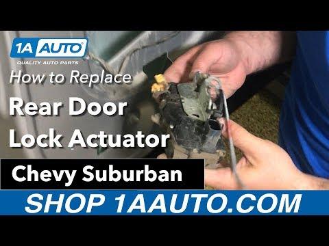 How to Replace the Rear Door Lock Actuator on a 2008-2009 Chevrolet Suburban 1500