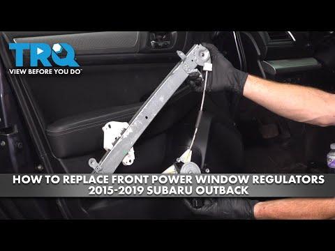 How to Replace Front Power Window Regulators 2015-2019 Subaru Outback