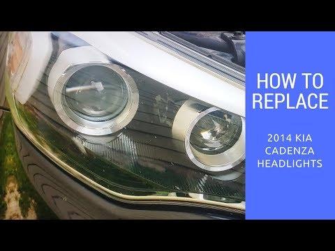 How to Replace Low & High Beam Headlight Bulbs on a 2014-2016 Kia Cadenza (Trim: Base)