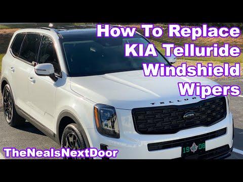 How to Replace Front Windshield Wiper Blades on a 2021 Kia Telluride