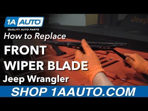 How to Replace Front Wiper Blade 06-18 Jeep Wrangler