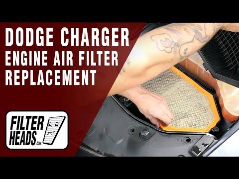 How to Replace Engine Air Filter 2018 Dodge Charger 5.7L V8 | AF5197, TA36167