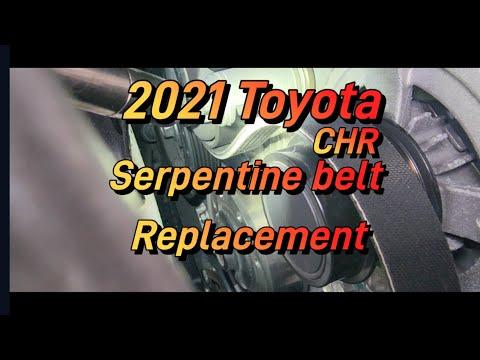 CHR SERPENTINE BELT | How to replace | TOYOTA 2021