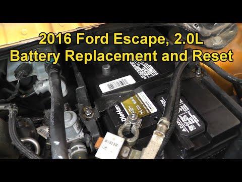 How to Replace the 12V Battery on a 2001-2019 Ford Escape (Group 96R/H6) (Engine: Inline 4 2.0L)