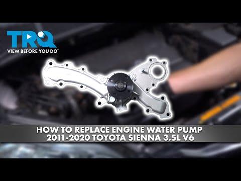 How to Replace Engine Water Pump 2011-2020 Toyota Sienna 3.5L V6
