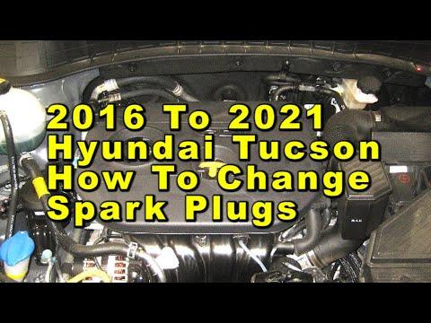 Hyundai Tucson How To Change Spark Plugs Nu 2.0L I4 Engine 2016 To 2021 3rd Gen With Part Numbers