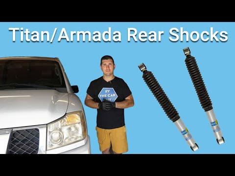 How To Replace Rear Shocks On A Nissan Titan  EASY!