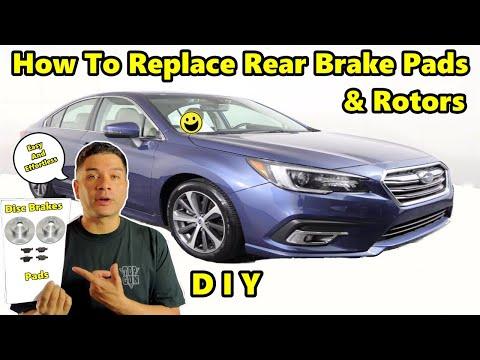 How to Replace Rear Brake Pads & Rotors on a 2015-2025 Subaru Legacy (EPB Service Mode)
