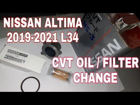 NISSAN ALTIMA 2020-2021 CVT OIL AND FILTER CHANGE | HOW TO CHANGE CVT FLUID AND FILTER ALTIMA 2021