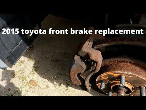 2015 toyota corolla front brake pads replacement step by step