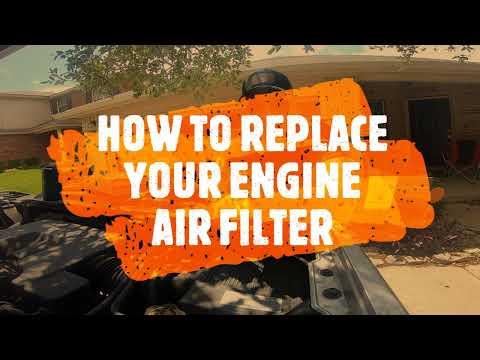 Replacing engine air filter 2018 GMC Sierra