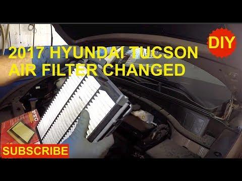 How to replace engine air Filter on 2017 Hyundai Tucson