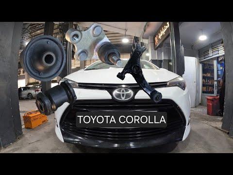 replacing bushing front control arm - ball joint ... toyota corolla 2014-2019 torque specs