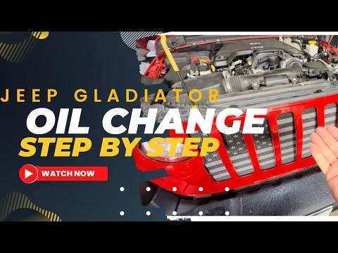 How to Change Engine Oil & Oil Filter on a 2020-2024 Jeep Gladiator 3.6L (0W-20) (Engine: V6 3.6L)