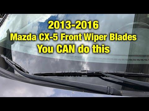 HOW TO REPLACE the Front Wiper Blades on a 2013-2016 Mazda CX-5 - SUPER EASY