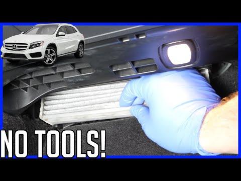 How to Change Air Cabin Filter Mercedes-Benz GLA 2014-2020 X156 | NO TOOLS!