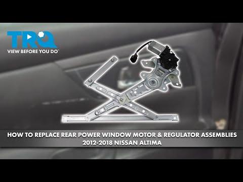 How to Replace the Left Rear Window Regulator on a 2013-2018 Nissan Altima (Engine: Inline 4 2.5L)